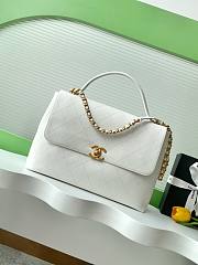 Bagsaaa Chanel Maxi Flap Bag With Top Handle AS5543 White - 37cm - 1