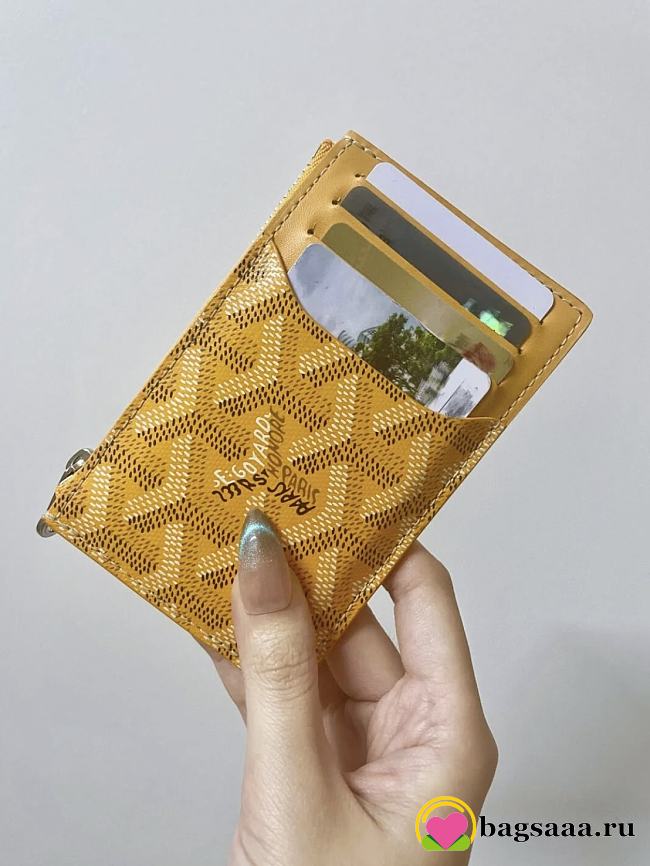Bagsaaa Goyard Saint Sulpice card holder yellow - 1