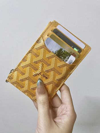 Bagsaaa Goyard Saint Sulpice card holder yellow