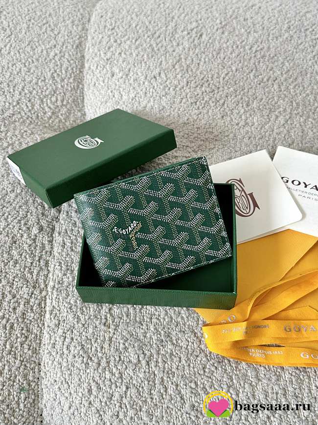 Bagsaaa Goyard Victoire Wallet green - 12cm - 1