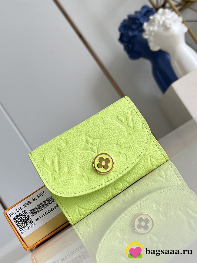 Bagsaaa LV M14506 Rosalie Coin Purse Green - 11cm - 1