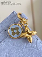 Bagsaaa M13649 LV Charms Card Holder Blue - 10.2cm - 4