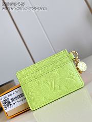 Bagsaaa M13645 LV Charms Card Holder green - 10.2cm - 1