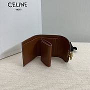Bagsaaa Celine Small Flap Wallet Triomphe In Triomphe Canvas - 10.5cm - 4
