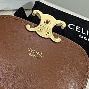 Bagsaaa Celine Small Flap Wallet Triomphe In Triomphe Canvas - 10.5cm - 3