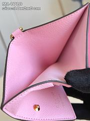 Bagsaaa M14718 LV Charms Pocket Wallet Pink - 10cm - 4