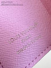 Bagsaaa M14718 LV Charms Pocket Wallet Pink - 10cm - 3