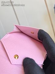 Bagsaaa M14718 LV Charms Pocket Wallet Pink - 10cm - 2