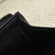 Bagsaaa Celine Zipped Card Holder Cuir Triomphe In Shiny Calfskin black - 11cm - 4