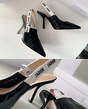 Bagsaaa Dior J'Adior Slingback Pump Black Patent Calfskin - 10cm - 3