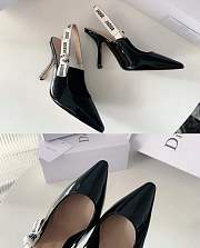 Bagsaaa Dior J'Adior Slingback Pump Black Patent Calfskin - 10cm - 2
