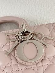 Bagsaaa Dior Medium Lady D-Joy Bag Pink Cannage Lambskin - 26cm - 2