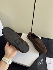 Bagsaaa Celine Adam Loafer In Suede Calfskin Dark Brown - 3