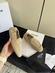 Bagsaaa Celine Adam Loafer In Suede Calfskin Beige - 2