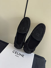 Bagsaaa Celine Adam Loafer In Suede Calfskin Black - 1