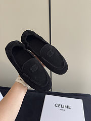 Bagsaaa Celine Adam Loafer In Suede Calfskin Black - 2