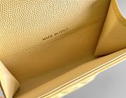 Bagsaaa Chanel Classic Card Holder Grained Calfskin Yellow - 11.3cm - 4