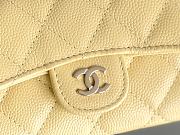 Bagsaaa Chanel Classic Card Holder Grained Calfskin Yellow - 11.3cm - 3