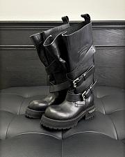 Bagsaaa Balenciaga Venom High Boot in black calfskin - 1