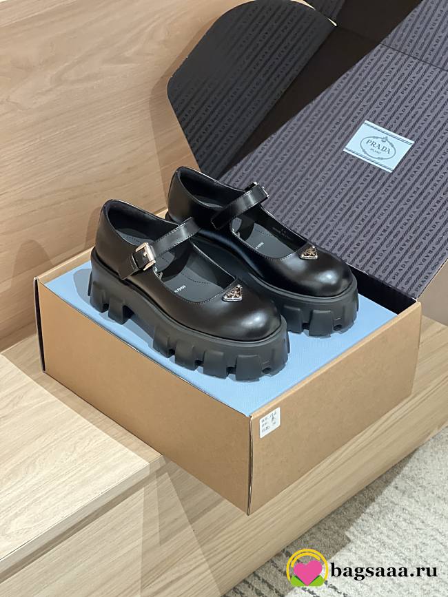 Bagsaaa Prada Brushed leather Monolith Mary Janes black - 1