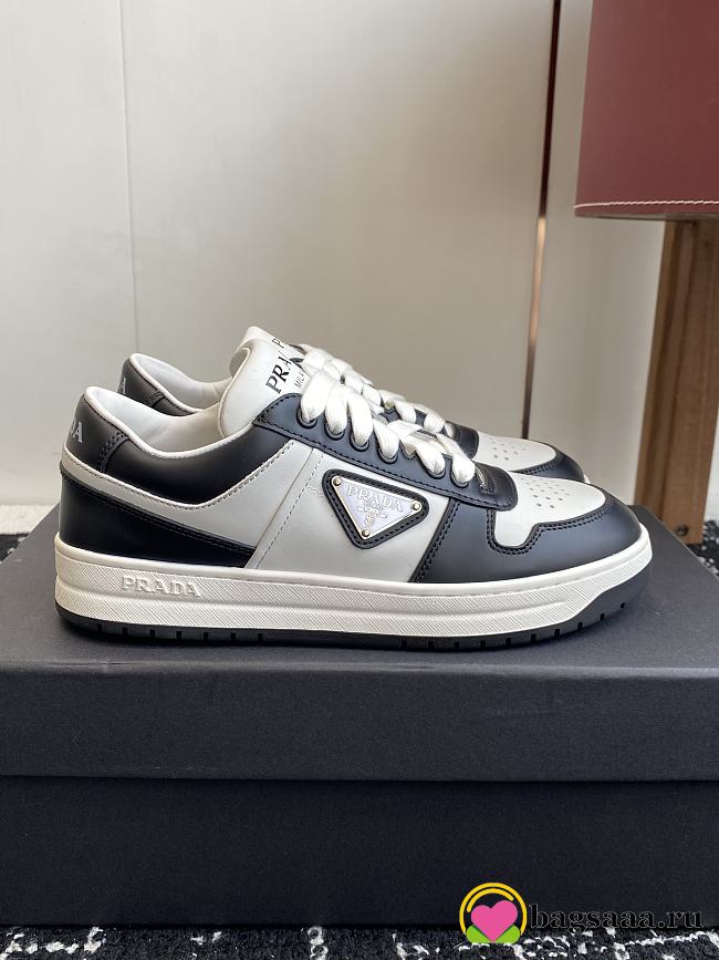 Bagsaaa Prada Downtown leather sneakers black - 1