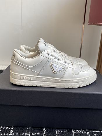 Bagsaaa Prada Downtown leather sneakers white