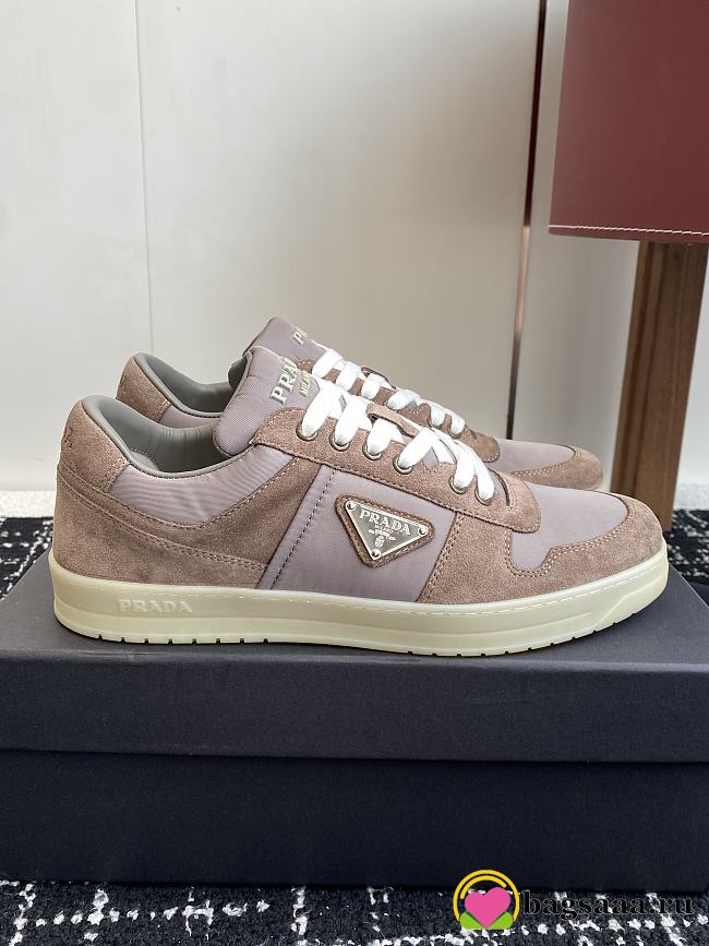 Bagsaaa Prada Downtown Re-Nylon and suede sneakers - 1