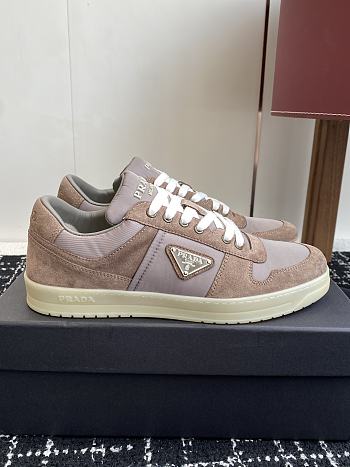 Bagsaaa Prada Downtown Re-Nylon and suede sneakers