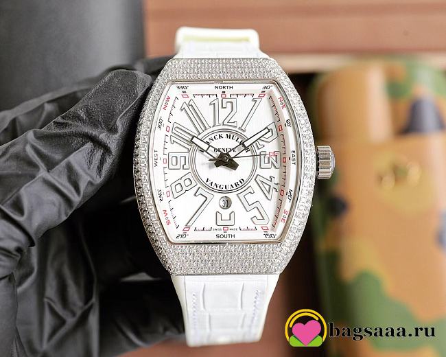 Bagsaaa Franck Muller Vanguard V45 SC DT watch white - 1
