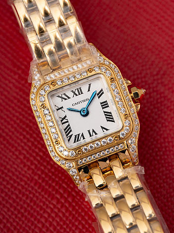 Bagsaaa Cartier Panthère Watch gold with diamond - 19mm*25mm