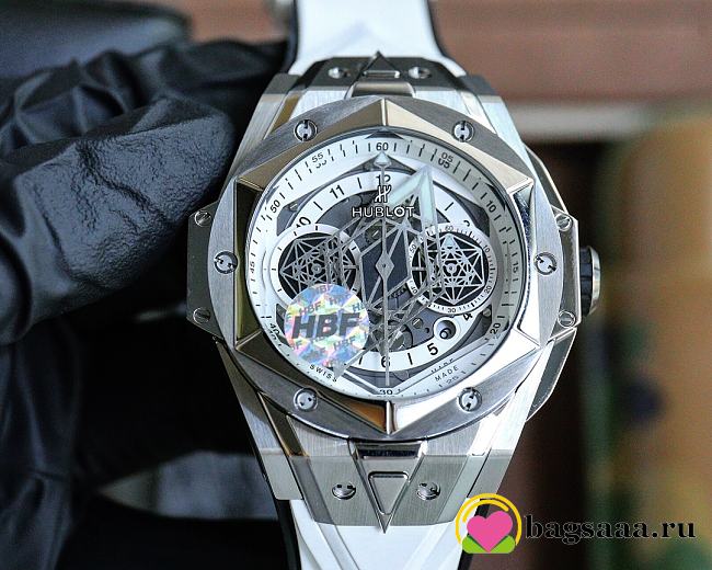 Bagsaaa Hublot Big Bang Sang Bleu II White Unico - 45mm - 1
