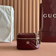 Bagsaaa Gucci GG Marmont nano vanity bag 837455 red - 15cm - 1