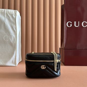 Bagsaaa Gucci GG Marmont nano vanity bag 837455 black - 15cm