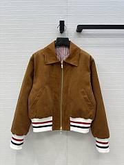 Bagsaaa Thom Browne Wale Corduroy Down Filled Cropped Flight Jacket - 1