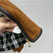 Bagsaaa Celine Quilted Jacket In Suede brown - 3