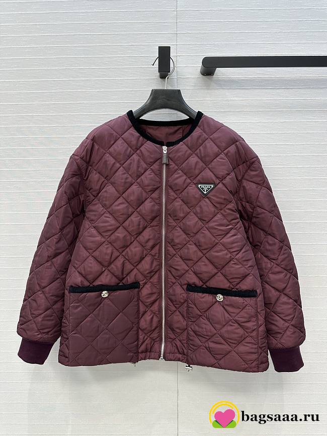 Bagsaaa Prada Light Re-Nylon jacket burgundy - 1