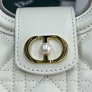 Bagsaaa Dior Jolie Top Handle Mini Bag Latte Cannage Lambskin - 18.5cm - 4