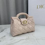 Bagsaaa Dior Jolie Top Handle Mini Bag Powder Pink Cannage Lambskin - 18.5cm - 4