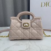 Bagsaaa Dior Jolie Top Handle Mini Bag Powder Pink Cannage Lambskin - 18.5cm - 3