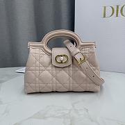 Bagsaaa Dior Jolie Top Handle Mini Bag Powder Pink Cannage Lambskin - 18.5cm - 2