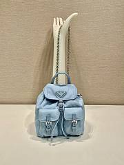 Bagsaaa mini Prada Re-Nylon backpack blue - 18.5cm - 1