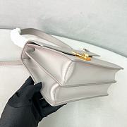 Bagsaaa Prada Soft Sound medium leather shoulder bag 1BN023 gray - 28cm - 4