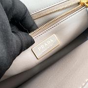 Bagsaaa Prada Soft Sound medium leather shoulder bag 1BN023 gray - 28cm - 3