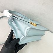 Bagsaaa Prada Soft Sound medium leather shoulder bag 1BN023 light blue - 28cm - 2