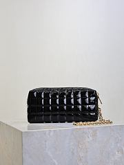 Bagsaaa YSL Saint Laurent Cassandre Carré Matelassé Pouch black - 18.5cm - 4