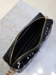 Bagsaaa YSL Saint Laurent Cassandre Carré Matelassé Pouch black - 18.5cm - 2