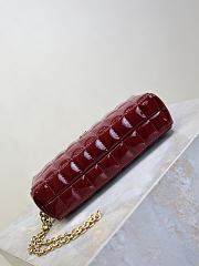 Bagsaaa YSL Saint Laurent Cassandre Carré Matelassé Pouch red - 18.5cm - 4