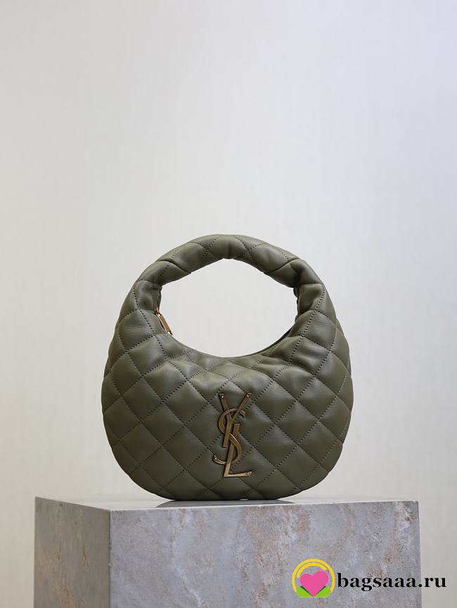 Bagsaaa YSL ICARINO in quilted nappa 851689 Strong Moss - 17cm - 1