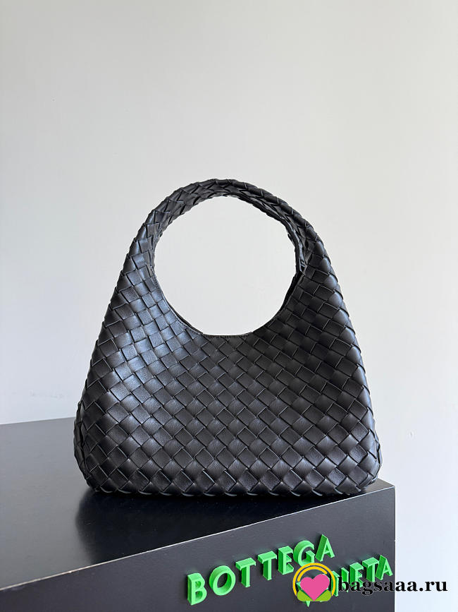 Bagsaaa Bottega Veneta Campana Bag 844249 Black - 33cm - 1