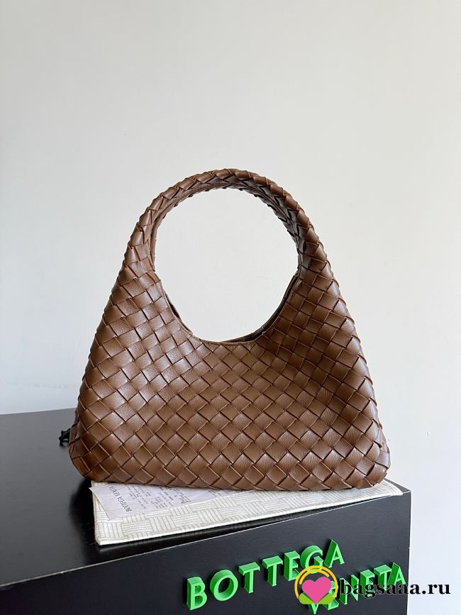 Bagsaaa Bottega Veneta Campana Bag 844249 Brown - 33cm - 1